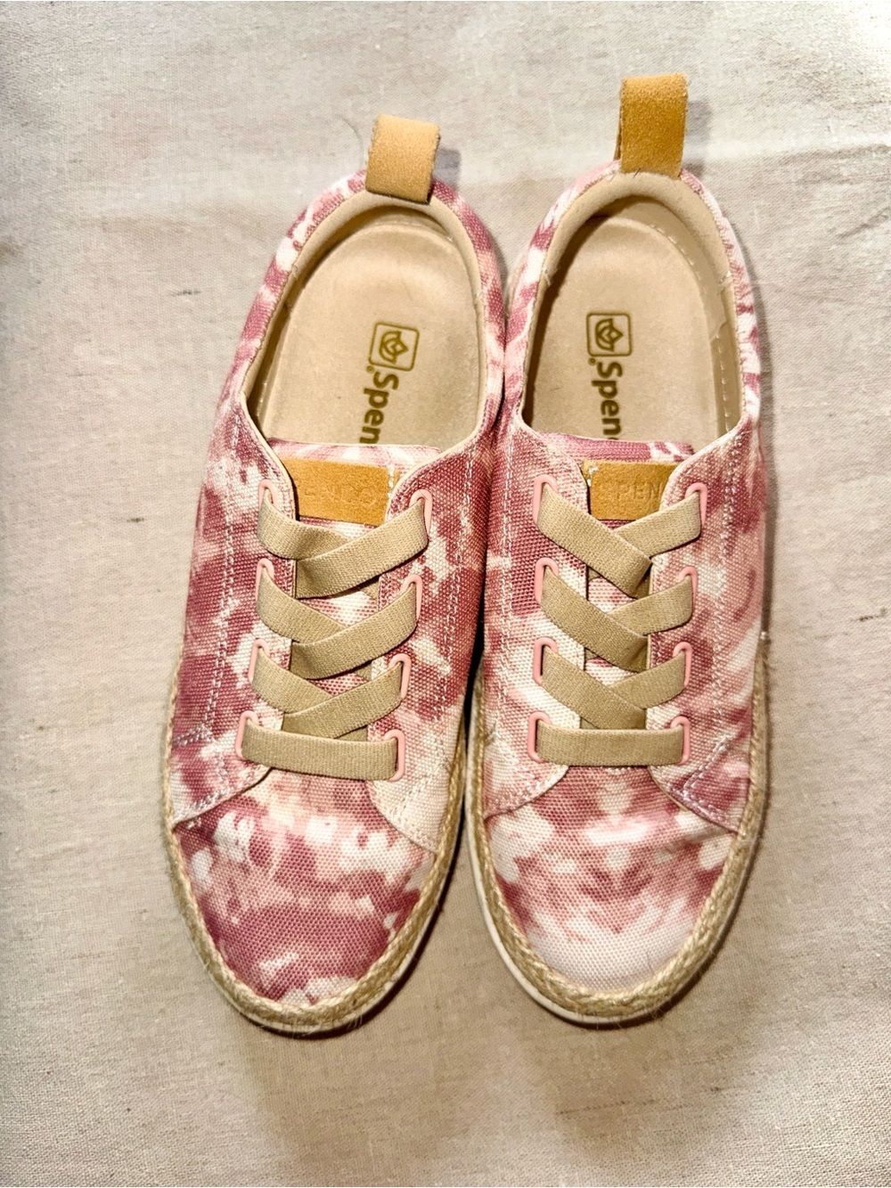 Spenco Women's Size 7 Malibu Blush Tie-Dye Slip-On Sneakers Comfort Shoes - Picture 4 of 10